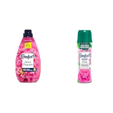 Imagem de Comfort Kit Cuidados, Amaciante Brisa Elegante 1,5L com Boom Cristais Euforia 275g