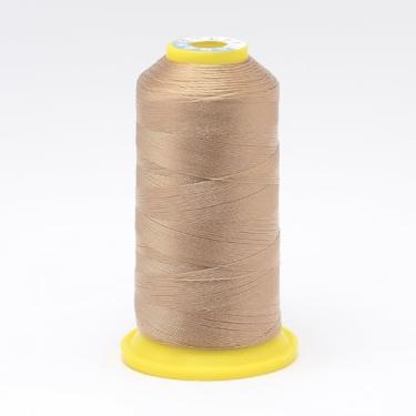 Imagem de Linha de costura de nylon de cerca de 700 metros, linhas de costura marrom claro de 0,2 mm, cordão de costura manual multiuso para alfaiataria de máquina manual, emergência e viagens faça você mesmo e