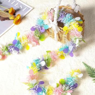 Imagem de Ohiyoo Guirlanda De Páscoa 100 Pés, Árvore Colorida, Ovo Metálico Torcido, Pendurado Para Decoração Páscoa, Suprimentos Festa Aniversário Infantil (100 Pés)