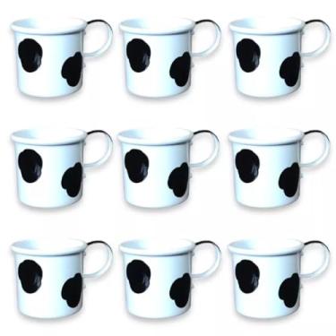 Imagem de Kit 20 Canecas Alumínio Mini 150ml C/Mancha Vaca