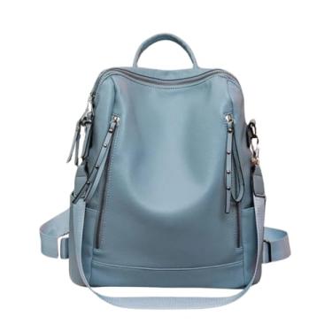 Imagem de Bolsa Feminina De Costa Couro Social Elegante Bag Moda Luxo (Azul)