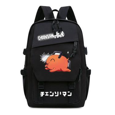 Imagem de Mochila Cartoon Kids School Chainsaws Mans Pochitas Anime B