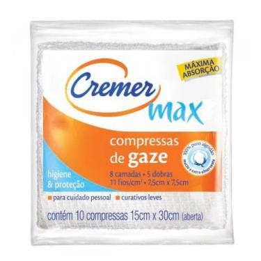 Imagem de Curativo De Gaze Cremer 7,5X7,5 Com 10 Unidades