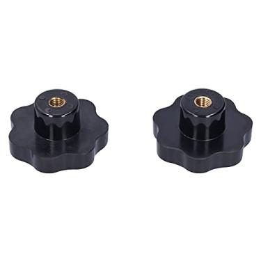 Imagem de aqxreight 2 Peças Botão de Aperto Estrela 7 Estrelas Apertar Porca de Aperto Acessórios de Máquina-ferramenta M12 X 80 Inferior o Botão de Isolamento Tecnologia de de Engenharia Circular o que de