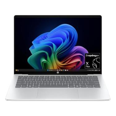Imagem de HP OmniBook 5 NGAI 14-he0000nr 35.6 cm, tela sensível ao toque, Windows 11 Home, laptop Windows, Qualcomm Snapdragon X Plus, 16 GB de RAM, SSD de 512 GB, 2K, Glacier Silver