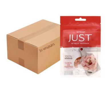 Imagem de Kit Petisco Just Cubos de Frango Caes Gatos 55g 30 unidades - GERMANHA