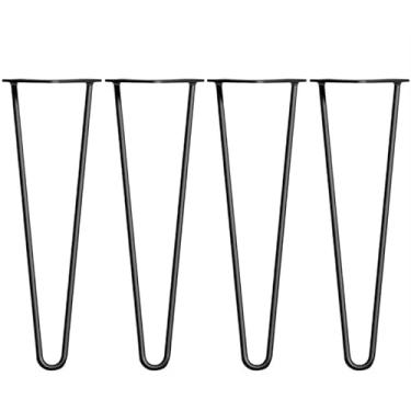 Imagem de Pernas de armário de metal mesa de centro pés de armário de TV de metal pernas de armário de cozinha substituição de móveis pernas de sofá banquinho de mesa pernas de metal casa DIY projeto para casa