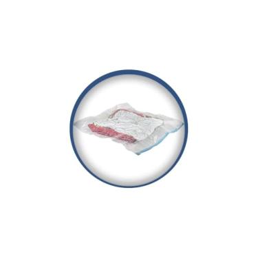 Imagem de Saco Organizador a Vácuo M, 60x80cm, PVC Transparente, Redução 80%, com Zíper Hermético, 1 Unidade