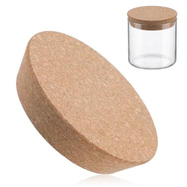 Imagem de Rolhas grandes de cortiça de 12 a 14 cm tampas de cortiça afuniladas rolhas de garrafa de substituição de madeira macia plugues de rolha para garrafas de vidro, potes de conserva lembrancinha de