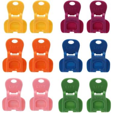 Imagem de Anel Puxar Lata Abridor Auxiliar Soda Lata Abridor de Aba Ferramenta, Abridor de Lata de Bebidas com Buraco Coberturas de Bebidas para Refrigerante de Cerveja de Coca-Cola (6 Cores) " (24 pacotes)