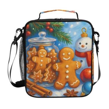 Imagem de Bolachas de gengibre de Natal com isolamento térmico bolsa térmica 300D malha oxford bolso lateral, tamanho único