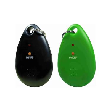 Imagem de Kit 2 Repelentes Eletrônicos Portáteis Tipo Chaveiro – Preto e Verde, Ultrassônico, Anti Mosquitos e Pernilongos, Uso Individual