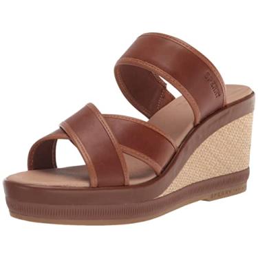 Imagem de Sperry Sandália feminina Fairwater Plushwave anabela, Bronzeado, 12