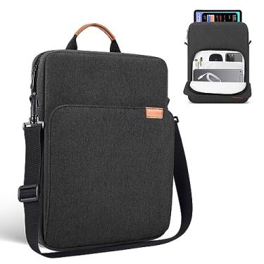 Imagem de Bolsa para tablet de 9 a 11 polegadas para iPad Air M2 M3/iPad Pro M4 2024, iPad 11th, Galaxy Tab A9+ Plus 11 polegadas/Tab S9 S8 S6, Fire HD 10, cinza espacial