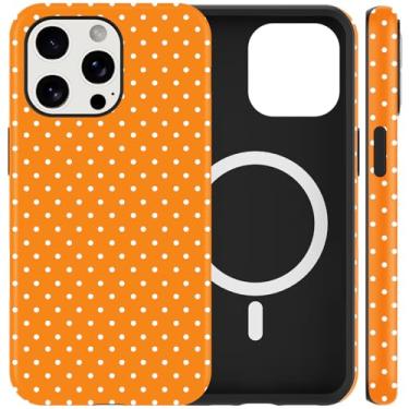 Imagem de Cinysnt Capa de telefone fofa de bolinhas para iPhone 11 Pro Max capa magnética de 6,5 polegadas, compatível com Magsafe, estampa estética moderna design feminino capa rígida PC proteção à prova de