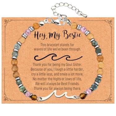 Imagem de Dczosily Pulseira de cruz para mulheres, presentes cristãos para mulheres, presentes de confirmação de batismo de Páscoa, pulseiras de amizade, presentes de aniversário de melhor amiga para mulheres