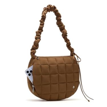 Imagem de WESTBRONCO Bolsas transversais femininas de nylon, Marrom