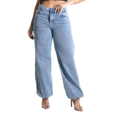 Imagem de Calça Jeans Sawary Balonê - 281688 - Azul calro 44, Azul, 44