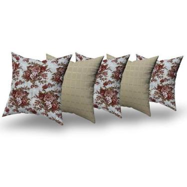 Imagem de Almofadas Decorativas 5 Unidades Com Ziper e Refil Silicone - RT MAGAZ