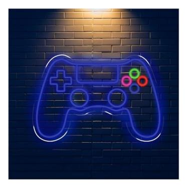 Imagem de Painel Neon Led Controle Video Game Decoração Quarto Gamer