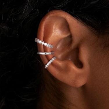 Imagem de Brinco feminino, pulseira de ouro de camada delicada empilhável para mulheres, joias da moda | Presente de festa, banhado a ouro 14K, standard, Latão, Sem pedra preciosa