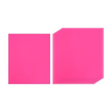 Imagem de PATIKIL Papel adesivo de 30,5 cm x 20,8 cm para impressora, 50 peças de etiquetas adesivas A4 de folha completa, etiquetas de envio autoadesivas coloridas neon para impressoras jato de tinta a laser