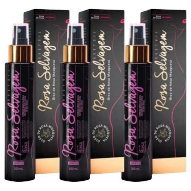 Imagem de Óleo clareador de manchas/foliculite Rosa Selvagem 100ml c/3
