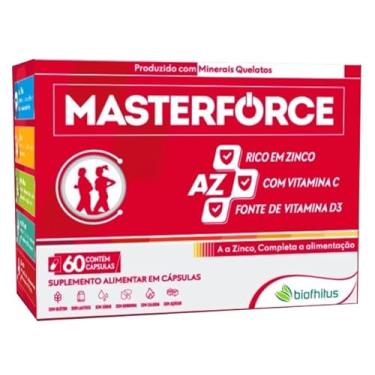 Imagem de Masterforce AZ 60 Capsulas Minerais Quelatos Antioxidante Polivitaminico Completo para Imunidade