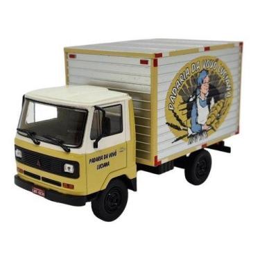 Imagem de Miniatura Caminhão Agrale Tx1100 Baú Padaria Vovó Metal 1:43, Bege