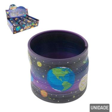 Imagem de Mola Maluca de Plástico Espaço Sideral Colorido - Tudo em Caixa - ARK 