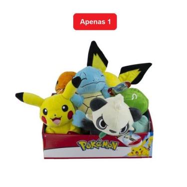 Imagem de Boneco Pokémon de Pelúcia Sortido 19cm Original