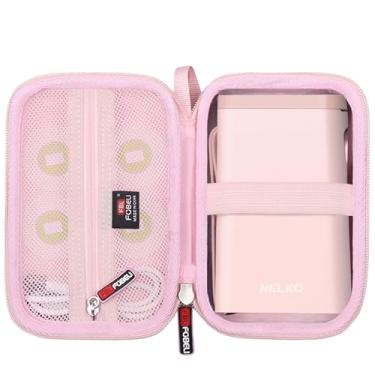 Imagem de FBLFOBELI Capa rígida para máquina de fazer etiquetas Nelko P21/TYPONOS P21/Niimbot D11/Phomemo D30 D35/JADENS D11/ORGBRO X1 X3 S001, bolso de malha para acessórios de fita de impressora de etiquetas