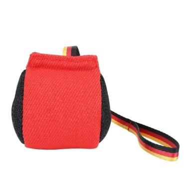 Imagem de SIWOTED Dog Training Ball Corda Brinquedo Interativo Resistente à Mordida Reduz a Ansiedade Bola de Cachorro Puxar Brinquedo Rebocador para Interior e Exterior (Vermelho e Preto)