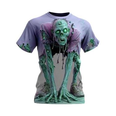 Imagem de Camiseta Masculina De Secagem Rápida E Respirável Com Estampa 3D De Ho