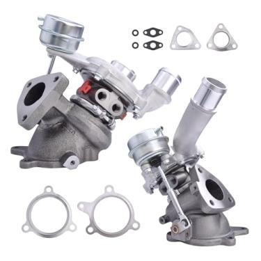Imagem de hodflop Turbocompressor Esquerdo E Direito Com Junta Do Atuador Da Válvula De Descarga Compatível Ford Explorer Flex, Police Interceptor, Taurus, Para Lincoln Mks Mkt 3.5L 2010-2019, Substituição Nº