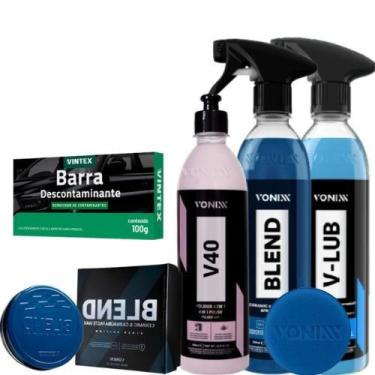 Imagem de Cera Blend Carnauba + Clay Bar + V-lub + V40 + Aplicador - Vonnix