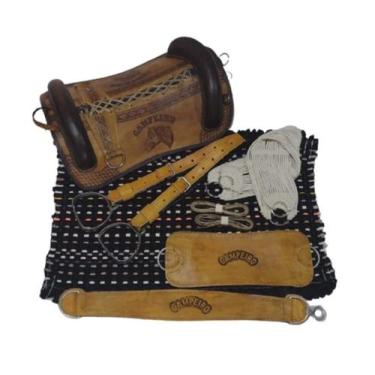 Imagem de Sela Basto Campeiro Montaria Completa - SELARIA SERRANO, CARAMELO