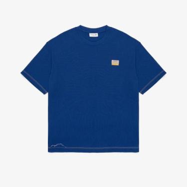 Imagem de Camiseta Masculina Manga Curta com Modelagem Ampla em Petit Piqué - LA