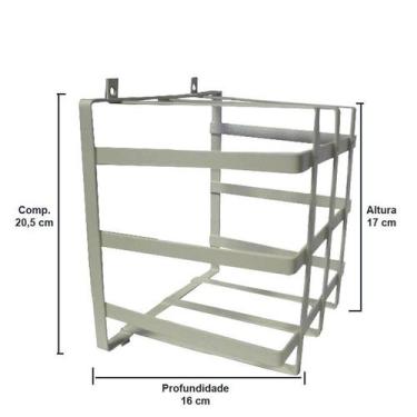 Imagem de Grade de Proteção de Câmeras de Segurança Capte Protetor c/ buchas