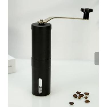 Imagem de Moedor de café manual, várias configurações ajustáveis, moedor de café portátil com rebarba de cerâmica e manivela removível para viagens, acampamento, escritório, expresso, derramamento e muito mais