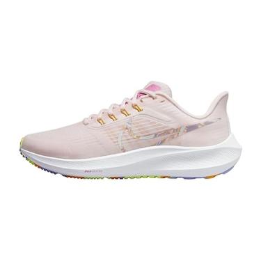 Imagem de NIKE Tênis feminino Air Zoom Pegasus 39, Rosa claro e macio, pouco verde, 6.5 UK