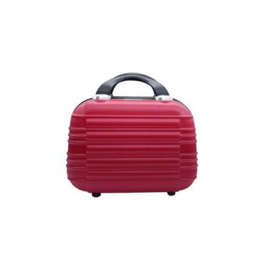 Imagem de Frasqueira de viagem maleta necessaire rígida abs - CHX, Vinho, M