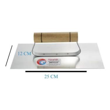 Imagem de Kit 2 desempenadeira aco  lisa massa correr asb 12 x 25