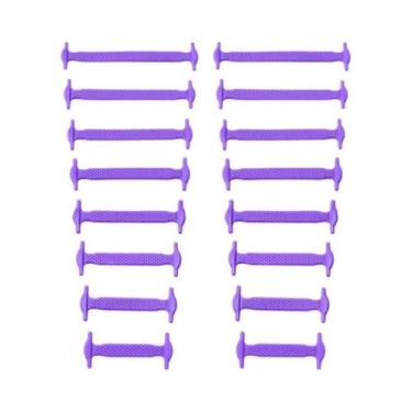 Imagem de Cadarços De Silicone Elástico 16 Peças: Cadarços Rápidos E Práticos Pa