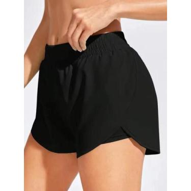 Imagem de Shorts De Yoga Elásticos Femininos Para Fitness, Corrida E Treino, Leg