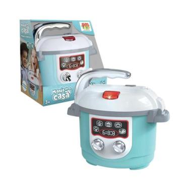 Imagem de Panela Elétrica Arroz Brinquedo Sai Fumaça Luz Som Infantil - Dm Toys,