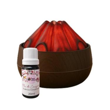 Imagem de Umidificador de Ar Lenha Acesa com Essência Aromática - MERAKI, Preto