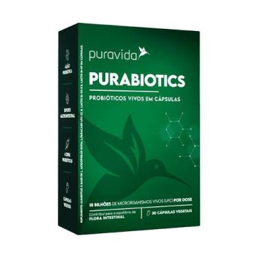 Imagem de Purabiotics Probióticos Vivos 30 Cápsulas Puravida