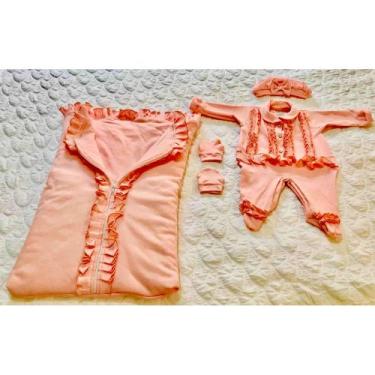 Imagem de Macacão saida de maternidade para bebes  lacinho de amor, charmosa e u