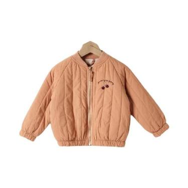 Imagem de Jaqueta De Algodão Grossa Para Meninas, Casaco Quente Para Crianças De